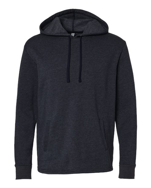 Next Level 9300 - Unisex Malibu Welt Pocket Hoodie Sweatshirt - Heather Midnight Navy