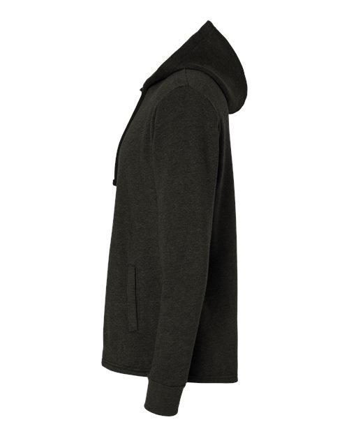 Next Level 9300 - Unisex Malibu Welt Pocket Hoodie Sweatshirt - Heather Black
