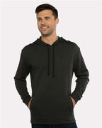 Next Level 9300 - Unisex Malibu Welt Pocket Hoodie Sweatshirt - Heather Black