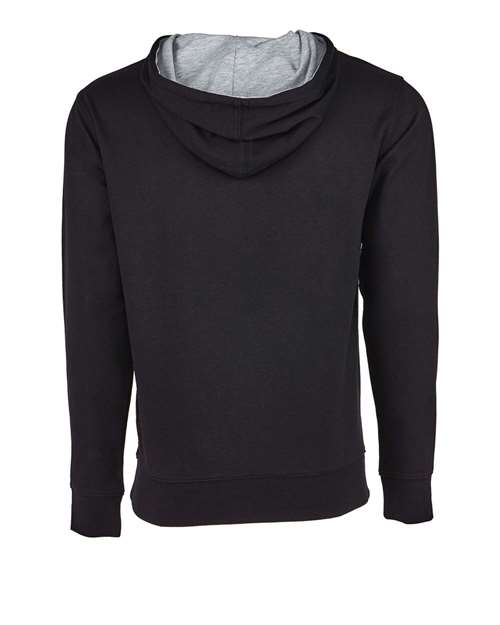 Next Level 9301 - Unisex Laguna Hoodie Sweatshirt - Black/ Heather Grey