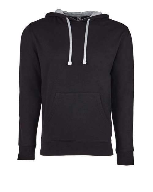 Next Level 9301 - Unisex Laguna Hoodie Sweatshirt - Black/ Heather Grey