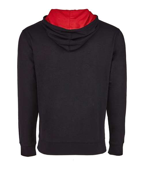 Next Level 9301 - Unisex Laguna Hoodie Sweatshirt - Black/ Red