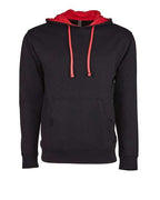 Next Level 9301 - Unisex Laguna Hoodie Sweatshirt - Black/ Red