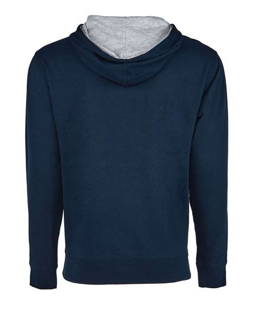 Next Level 9301 - Unisex Laguna Hoodie Sweatshirt - Midnight Navy/ Heather Grey