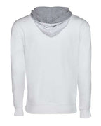 Next Level 9301 - Unisex Laguna Hoodie Sweatshirt - White/ Heather Grey