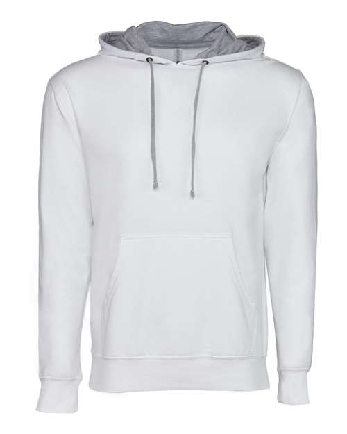 Next Level 9301 - Unisex Laguna Hoodie Sweatshirt - White/ Heather Grey