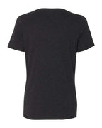 BELLA + CANVAS 6405CVC - Women's Relaxed Heather CVC V-Neck Tee - Black Heather