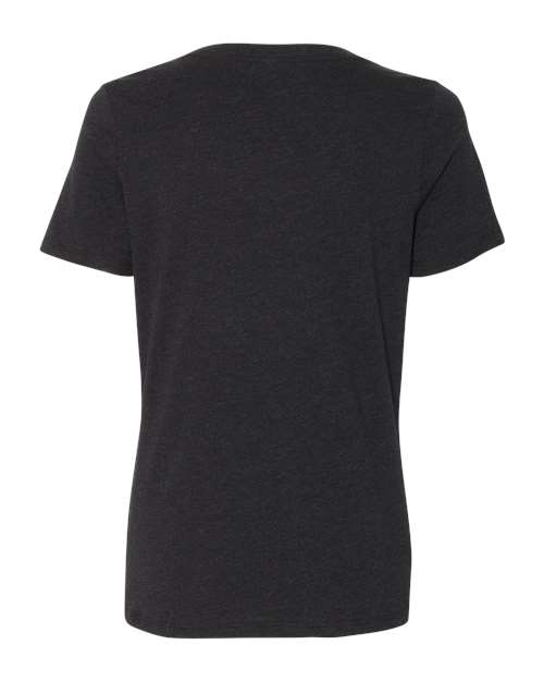 BELLA + CANVAS 6405CVC - Women's Relaxed Heather CVC V-Neck Tee - Black Heather