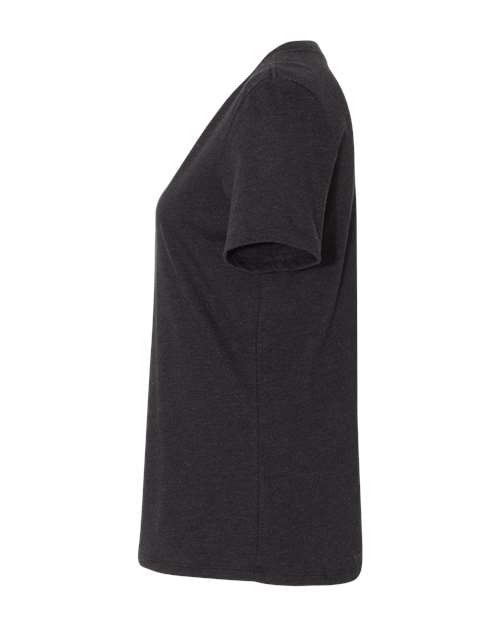 BELLA + CANVAS 6405CVC - Women's Relaxed Heather CVC V-Neck Tee - Black Heather