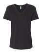 BELLA + CANVAS 6405CVC - Women's Relaxed Heather CVC V-Neck Tee - Black Heather