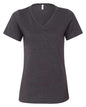 BELLA + CANVAS 6405CVC - Women's Relaxed Heather CVC V-Neck Tee - Dark Grey Heather