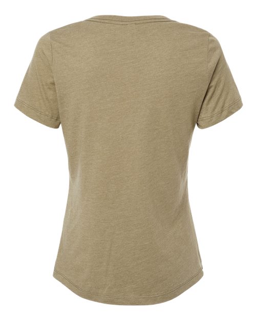 BELLA + CANVAS 6405CVC - Women's Relaxed Heather CVC V-Neck Tee - Heather Olive
