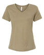 BELLA + CANVAS 6405CVC - Women's Relaxed Heather CVC V-Neck Tee - Heather Olive