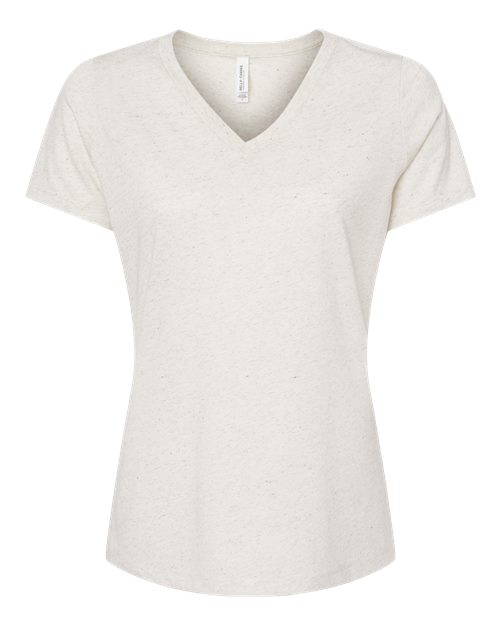 BELLA + CANVAS 6415 - Women's Relaxed Triblend V-Neck Tee - Oatmeal Triblend