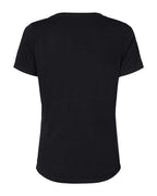 BELLA + CANVAS 6415 - Women's Relaxed Triblend V-Neck Tee - Solid Black Triblend