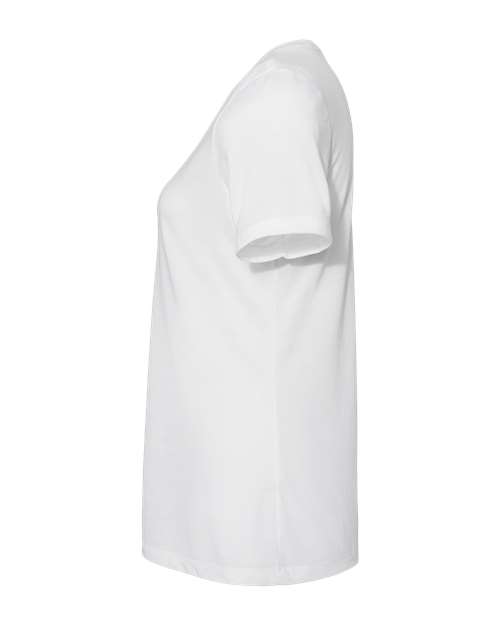 BELLA + CANVAS 6415 - Women's Relaxed Triblend V-Neck Tee - Solid White Triblend