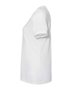 BELLA + CANVAS 6415 - Women's Relaxed Triblend V-Neck Tee - Solid White Triblend