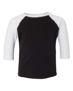Rabbit Skins 3330 - Toddler Baseball Fine Jersey Three-Quarter Sleeve Tee