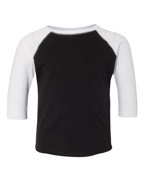 Rabbit Skins 3330 - Toddler Baseball Fine Jersey Three-Quarter Sleeve Tee
