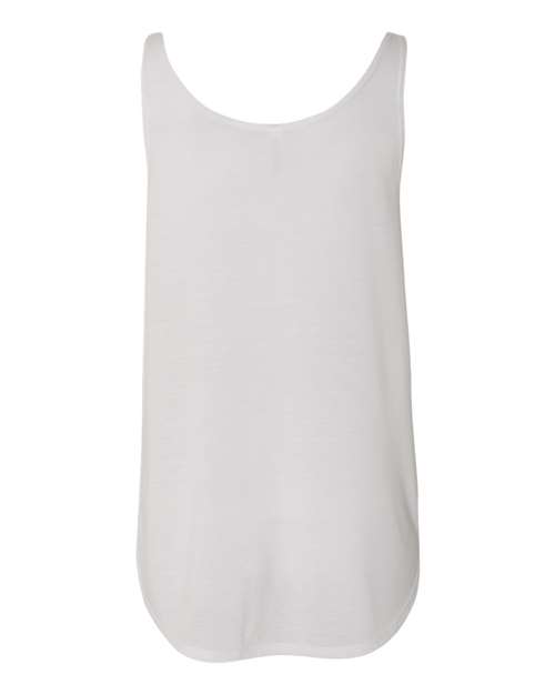 BELLA + CANVAS 8802 - Women's Flowy Tank with Side Slit - White