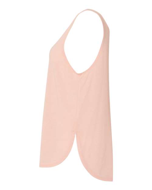 BELLA + CANVAS 8802 - Women's Flowy Tank with Side Slit - Peach