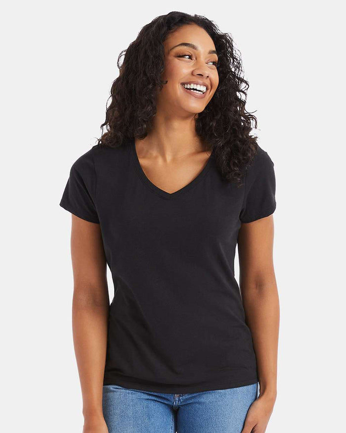 Hanes 42VT - Women's Perfect-T Triblend V-Neck T-Shirt