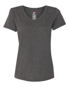 Hanes 42VT - Women's Perfect-T Triblend V-Neck T-Shirt — Slate Triblend (flat)