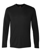 Hanes 482L - Unisex Cool DRI® Long Sleeve Performance T-Shirt — Black (flat)