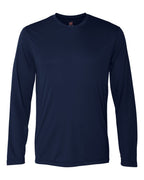 Hanes 482L - Unisex Cool DRI® Long Sleeve Performance T-Shirt — Navy (flat)