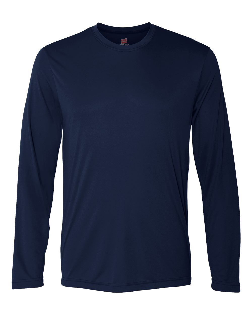 Hanes 482L - Unisex Cool DRI® Long Sleeve Performance T-Shirt — Navy (flat)