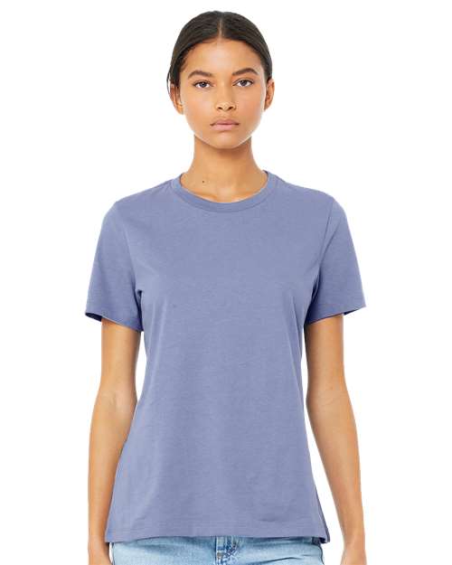 BELLA + CANVAS 6400 - Womens Relaxed Jersey Tee - Lavender Blue