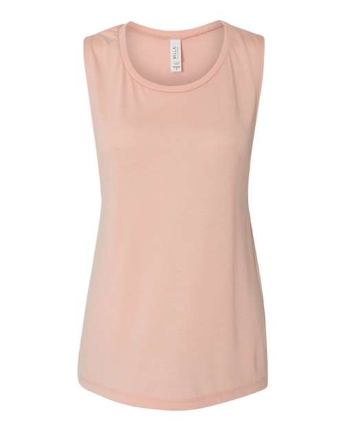 BELLA + CANVAS 8803 - Women's Flowy Scoop Muscle Tank - Peach