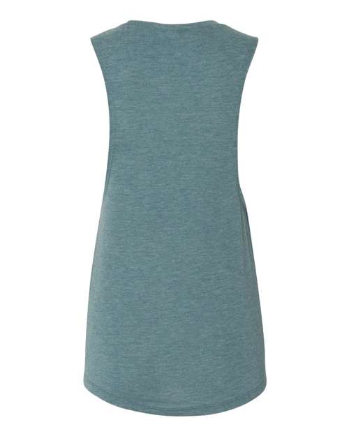 BELLA + CANVAS 8803 - Women's Flowy Scoop Muscle Tank - Heather Deep Teal