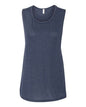 BELLA + CANVAS 8803 - Women's Flowy Scoop Muscle Tank - Heather Navy