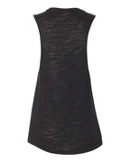 BELLA + CANVAS 8803 - Women's Flowy Scoop Muscle Tank - Solid Black Slub
