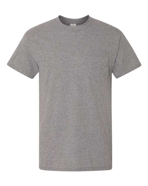 Gildan 8300 - Unisex DryBlend Pocket T-Shirt - Graphite Heather