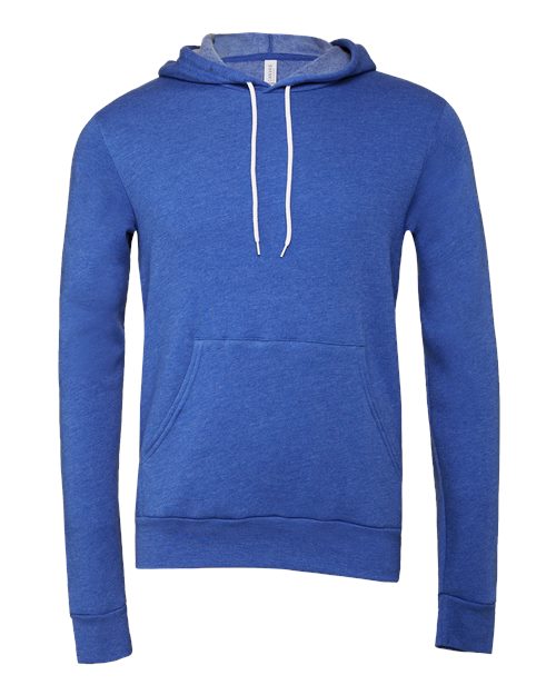 BELLA + CANVAS 3719 - Unisex Sponge Fleece Hoodie Sweatshirt - Heather True Royal