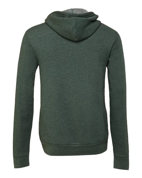 BELLA + CANVAS 3739 - Unisex Sponge Fleece Full-Zip Hoodie Sweatshirt - Heather Forest
