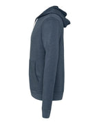 BELLA + CANVAS 3739 - Unisex Sponge Fleece Full-Zip Hoodie Sweatshirt - Heather Navy