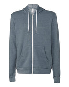 BELLA + CANVAS 3739 - Unisex Sponge Fleece Full-Zip Hoodie Sweatshirt - Heather Slate