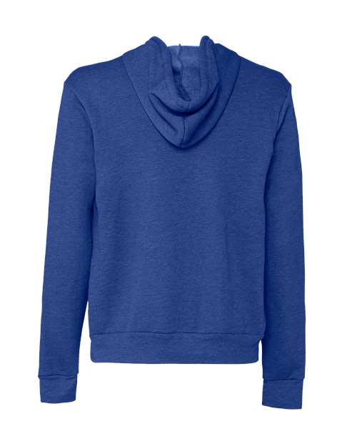 BELLA + CANVAS 3739 - Unisex Sponge Fleece Full-Zip Hoodie Sweatshirt - Heather True Royal