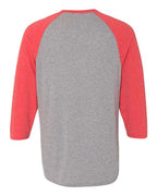 JERZEES 601RR - Unisex Triblend Three-Quarter Raglan Baseball T-Shirt JERZEES