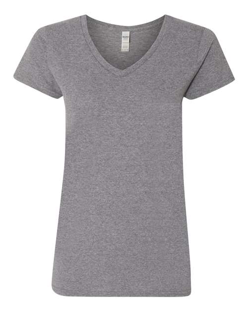 Gildan 5V00L - Women's Heavy CottonTM V-Neck T-Shirt - Graphite Heather