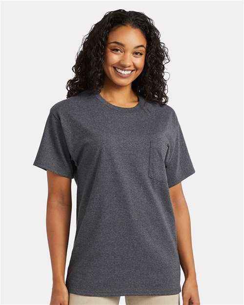 Hanes 5290P - Unisex Essential-T Pocket T-Shirt