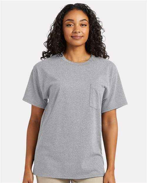 Hanes 5290P - Unisex Essential-T Pocket T-Shirt