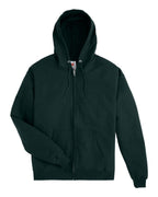 Hanes P180 - Unisex EcoSmart® Full-Zip Hooded Sweatshirt — Deep Forest (flat)