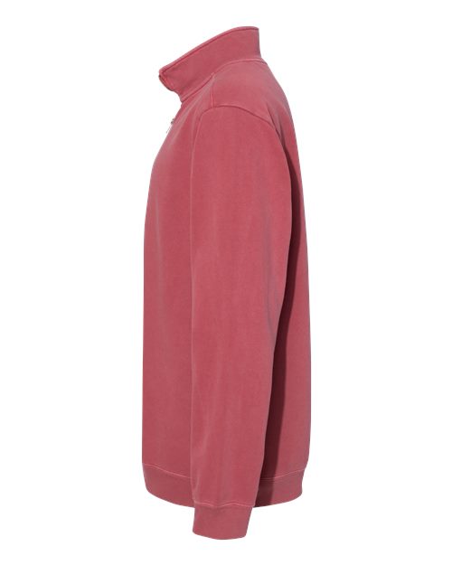 Comfort Colors 1580 - Unisex Garment-Dyed Quarter-Zip Sweatshirt - Crimson