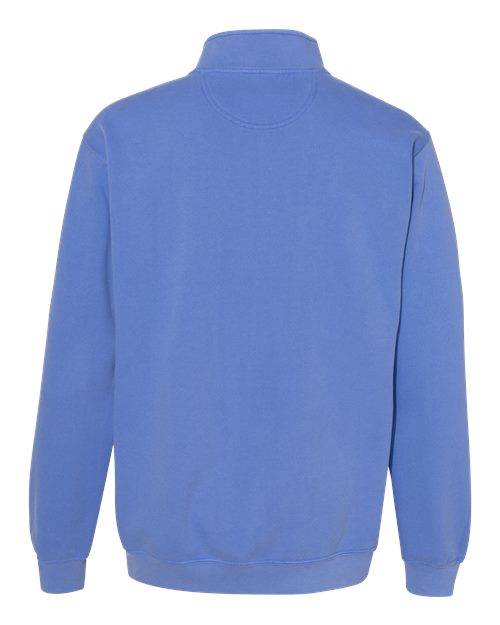 Comfort Colors 1580 - Unisex Garment-Dyed Quarter-Zip Sweatshirt - Flo Blue