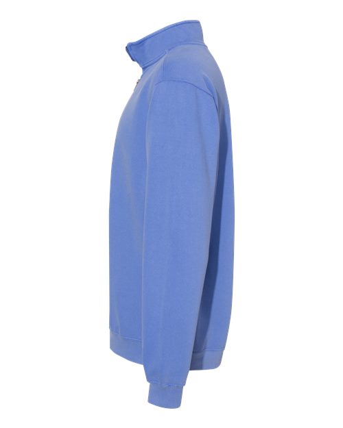 Comfort Colors 1580 - Unisex Garment-Dyed Quarter-Zip Sweatshirt - Flo Blue