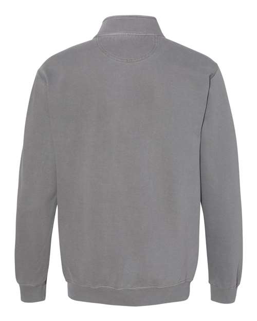 Comfort Colors 1580 - Unisex Garment-Dyed Quarter-Zip Sweatshirt - Grey